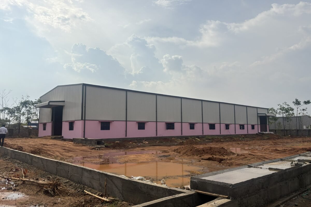 PEB building project - Vedha Structures Tamil Nadu