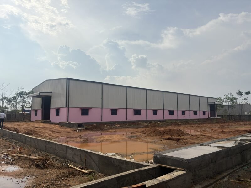 PEB building project - Vedha Structures Tamil Nadu