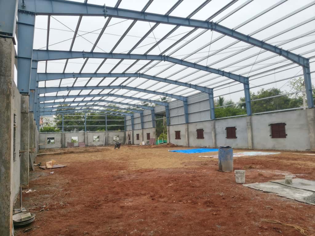 Industrial Warehouse & Production Facility – PEB Structure